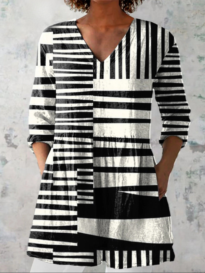 Cataleya | Blusa manga larga con cuello en V