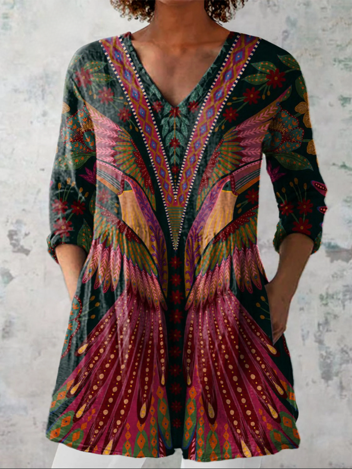 Esperanzina | Blusa Manga Larga con Escote en V